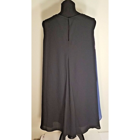 Alfani top sleeveless blouse 24W new with tags Black Purple NWT $89.50 T16 - Picture 3 of 7